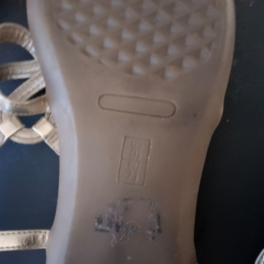 AEROSOLES Gold Women's Sandals - Picture 11 of 11